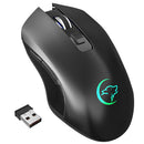 2.4Ghz Wireless Mouse 2400DPI 7-Color Computer Optical Mice + USB for Laptop PC