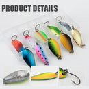 10x 2.5/3.5/5.5g Fishing Lures Artificial Crankbait Sequins Baits Fishing Tac