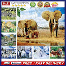 40 Slice Animal World Paper Cartoon Puzzle Educational Toys (1pc Random)