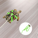Turtle Lizard Traction RopeTraining Pets Walking Adjustable Leashes (Green