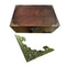 Metal jewelry chest gift box wooden case edge edge protector I9E3 I4C4