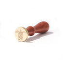 25mm Animal Pattern Round Fire Lacquer Sealing Wax with Handle Album Handmade