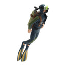 Diver Fish Tank Underwater Ornaments Aquarium Landscape Decoration (Blue)