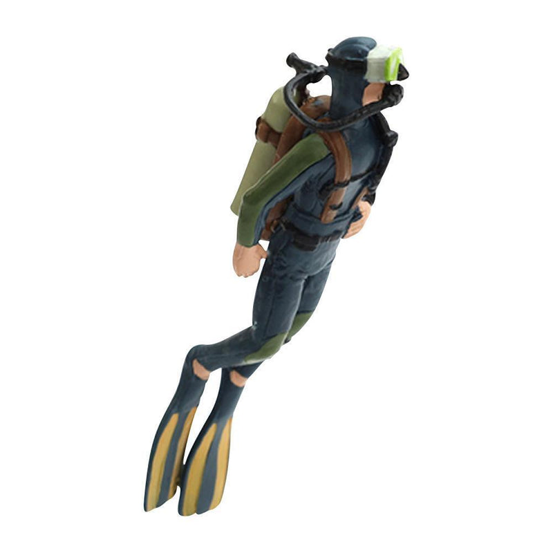 Diver Fish Tank Underwater Ornaments Aquarium Landscape Decoration (Blue)