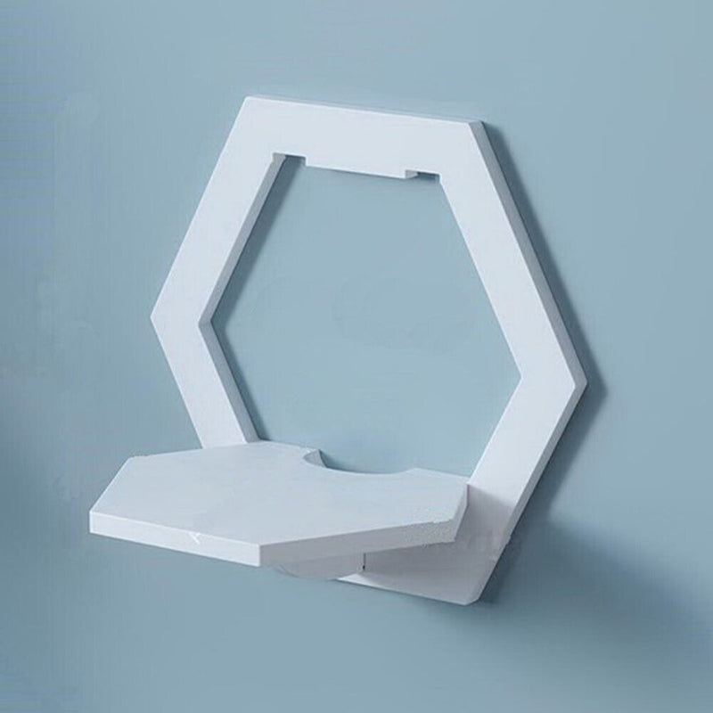 Wall Shelf Free Punch Wall-mounted TV Background Storage Display Holder (A)