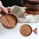 Seasoning Sauce Dish Wooden Flavored Vinegar Snack A Tableware Charm Plate T9F8