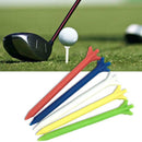 50X Golf Tees Professional Zero Friction 5 Prong 70mm Golf Plastic I0D9