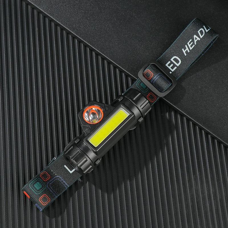 Dimming 2500lm Usb Rechargeable Headlight Working Light Head Lamp Headlamp