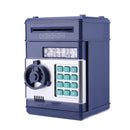 Electronic Password Coins Safe Box Deposit Piggy Bank Toys (Navy Blue) Newly
