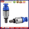 1 Pair M5x0.8mm Fork Air Bleeder Valves for Motocross Dirt Bike (Blue)