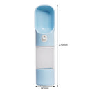 Portable Pet Dog Water Bottle Travel Outdoor Walking Drinking Cups (Blue)