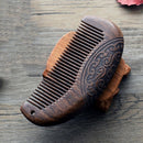 Mustache Hair Brush Scalp Massage Wooden Hair Comb Beard Care Hair Styling