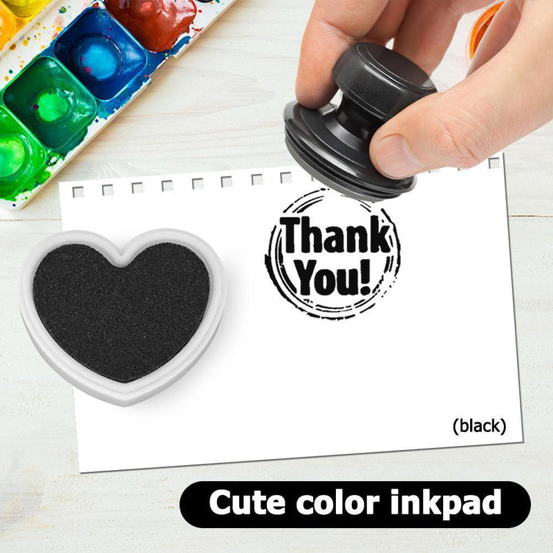 Craft Fingerprint Inkpad for DIY Scrapbooking Card Paper Decoration (Black)