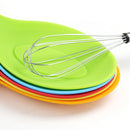 Attractive 1Pc Silicone Spoon Insulation Mat Silicone Heat Resistant Placemat D
