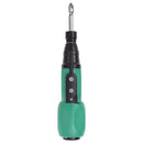 Anti-slip Handle Big Torque Electric Screwdriver USB Charging Drill (Green)