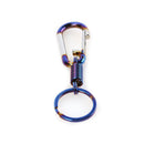 Burnt Blue Metal Keychain Aluminum Alloy Car Key Chain Ring Auto Car Stylin