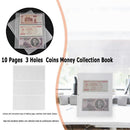 10pcs Pages 3 Holes Paper Money Album Currency Banknote Collection Book (2)