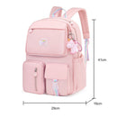 #A Student Book Bags Casual Travel Women Rucksacks Daypacks with Pendant ?