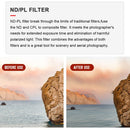 Film Action Camera Lens Filters Glass Filter For DJI Pocket 2 For DJI Pocket 2