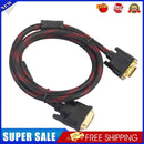 DVI-I 24+5 Turn To VGA Connect Wire Cable Male to Male Video Line 4.6ft.