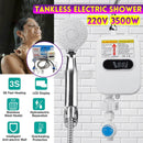 3500W Water Heater Tankless Instant Electric Hot Water Fast Heating Shower~