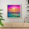 Oil Paint By Numbers Picture DIY Drawing Ocean Sunset Painting Kit Artwork