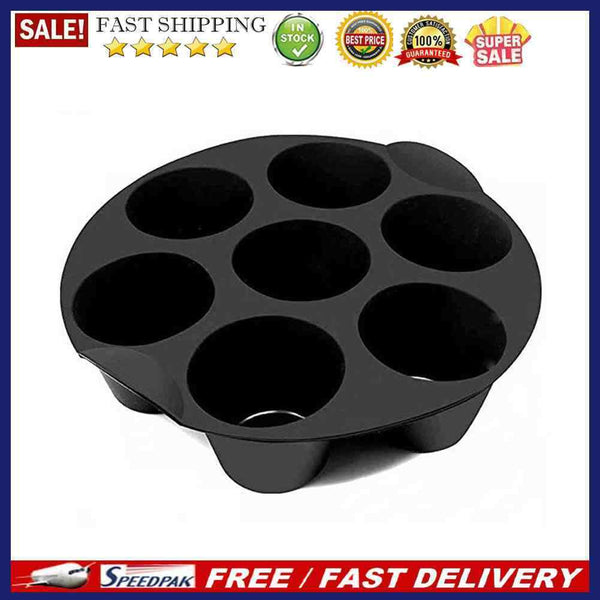 7-Cavity Air Fryer Molds Muffin Baking Pans Dessert DIY Moulds Kitchen Gadg