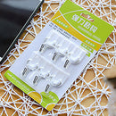 6pcs Viscose Hook Strong Wall Stickers Towel Holder Kitchen Bathroom Home Gadget