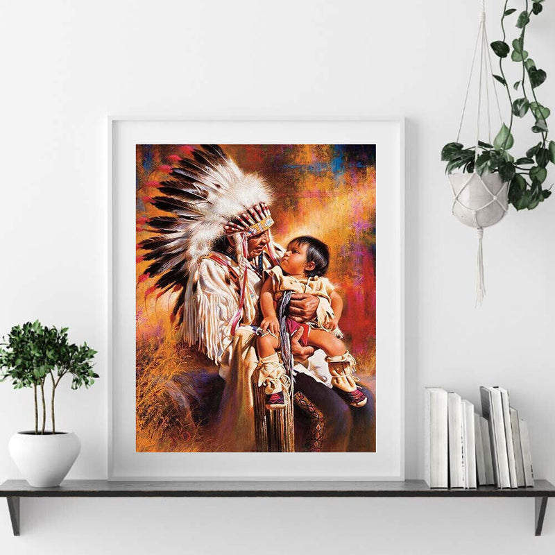 Oil Painting By Number Old Woman Oil Digital Picture Home Wall Decor for Gift