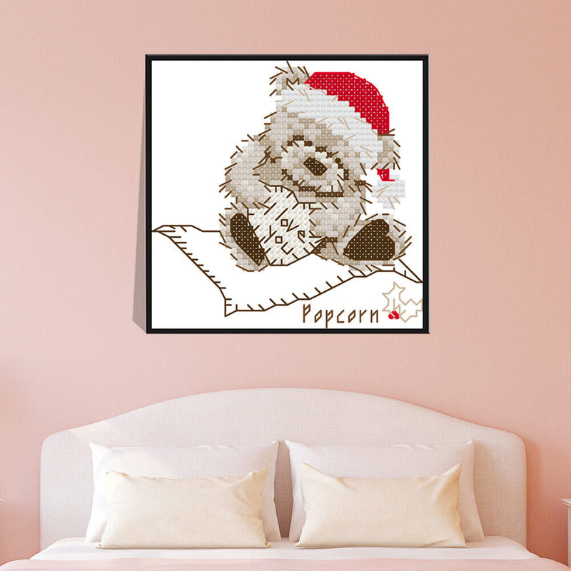 Cartoon Christmas Series 14CT Stamped Cross Stitch DIY Embroidery (K703) Newly