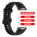Silicone Soft Sports Smart Bracelet Wristband for Honor Band 5i (Black)