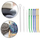 9x Eyes Large Bent Threader Needles Set Darning Threading Sewing Free P9C0 E6B4