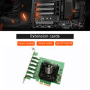 EU4146BU PCI-E 4X to USB3.0 1 to 6 USB Riser X4/X8/X16 Mining Multiplier Newly