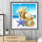 Conch Sea Star Full Round Drill Mosaic Wall Art Picture of Rhinestone Decoration