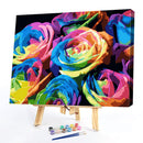 DIY Digital Oil Painting By Numbers Kits Colorful Art Flower Drawing Decorati
