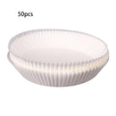 50pcs Air Fryer Steamer Liners Kitchen Round Baking Air Fryer Paper Pad Mats