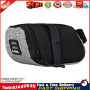 Reflective Bike Saddle Bag MTB Bicycle Tail Rear Seat Cycling Pouch (Grey) Newly