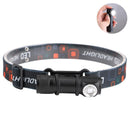LED Headlamp USB Charging Interface Head Torch Outdoors Fishing Flashlight