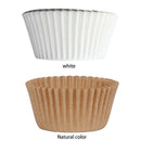 100pcs Cupcake Paper Oilproof Liner Baking Cup Tray Muffin Wrapper (White)