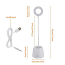 Table Adjustable Reading Desk Lamps USB Lighting Pen Holder LED Night Light