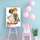5D Diamond Painting Full Round Drill Cartoon kid Picture of(A2372 ) Newly