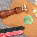 Grass Flower Wax Sealing Stamp Head Round Copper Stamps w/o Handle (ZR004) Newly