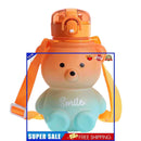 #A Plastic Cup Eye-catching Large-Capacity Straw Cup 800ml Leak-proof Waterproof