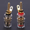 2pcs 4mm Brass Speaker Amplifier Binding Posts Terminals for Banana Plugs