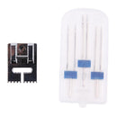 2/90-3/90 4/90 Sizes Double Twin Needles Pin + Wrinkled Sewing Foot for Brother N
