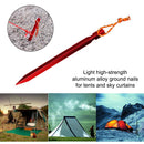 #A 10pcs Three-sided Peg Aluminum Alloy Awning Canopy Tent Nails for Camping Hik