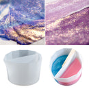 Silicone Split Color Mixing Cup - Multi Channels Paint Divider (2 Channels)