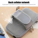 Sports Phone Arm Bag Men Women Touch Screen Arm Band Bags (Gray 5.1-6.5in) Newly