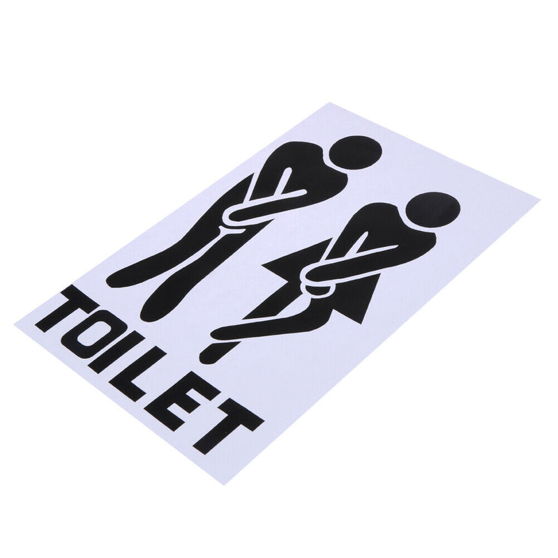 Removable Bathroom Door Wall Stickers Man Woman Toilet Sign Paste Newly
