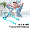 4 Ball Neck Pain Relief Massager Dual Trigger Therapy Hand Roller (Blue) Newly